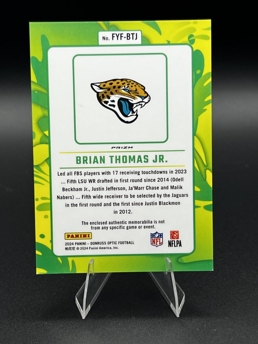 2024 Donruss Optic - Brian Thomas Jr. First Year Fresh Patch (RC