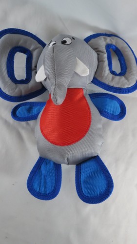 Ultra Ella Elephant Tough Squeaky Toss & Play Dog Toy