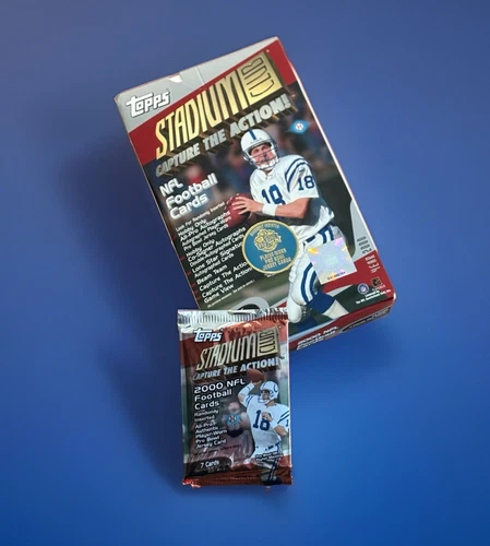 2000 Topps Stadium Club Factory Sealed Hobby Pack (1) Chase Peyton Manning Auto