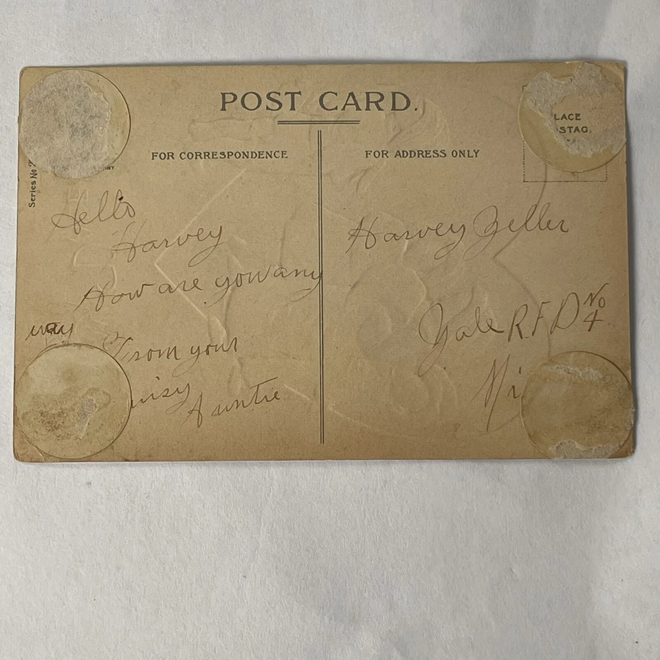 Postal de colección en relieve para mi día de San Valentín corazón de invierno niños  Foto 4 de 4