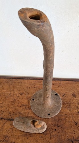 Scarce Antique Patent 1870s Primitive Cast Iron Cobblers Shoe Form ~D Bainbridge - Picture 7 of 10