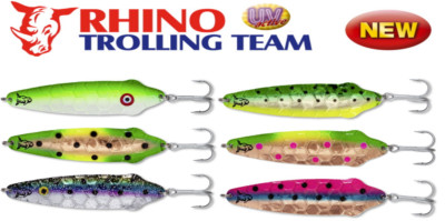 Rhino Freddi Heavy Blinker 42g 110mm / Lachsblinker / Trolling-Spoon / UV
