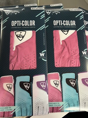 Callaway golf Opti-color Leather Palm +Comfort Stretch M Reg-Right Women s
