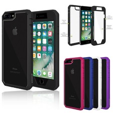 For Apple iPhone 7 / 7 Plus Slim Shockproof Hybrid Hard Bumper Soft Rubber Case