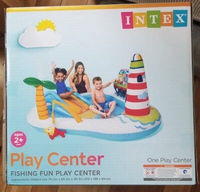 Intex 57162 Fishing Fun Play Center Inflatable Kiddie Pool BRAND NEW - Main Image