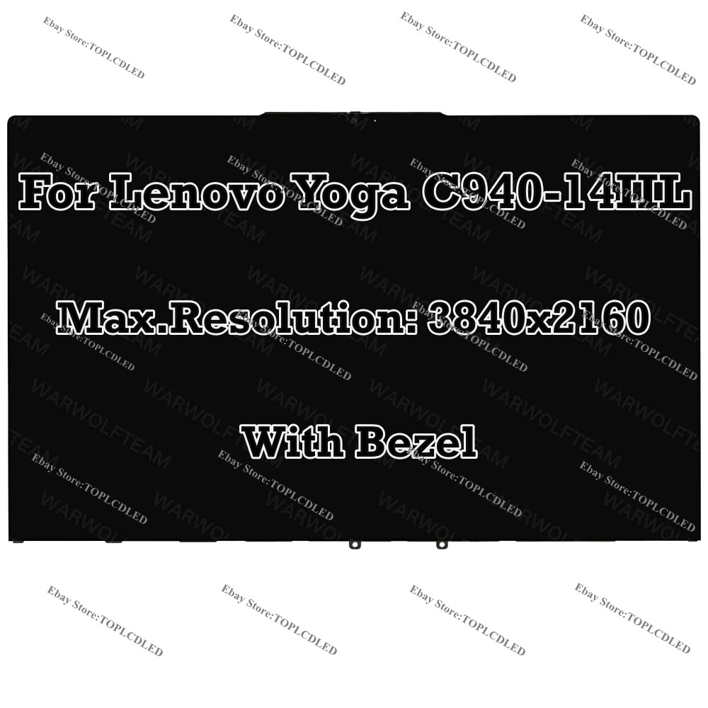 14.0"" UHD 4K LCD Touch Screen Assembly For Lenovo Ideapad Yoga C940-14IIL 81Q9