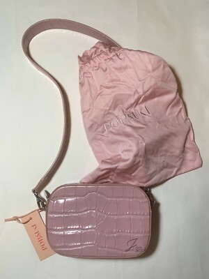 EUC Pop & Suki Croc Embossed Camera Bag In Mauve