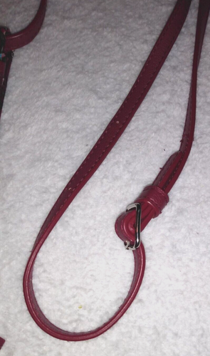 Vera Bradley Iconic RFID Envelope Crossbody Bordeaux Blooms Red Floral Print - Picture 8 of 10