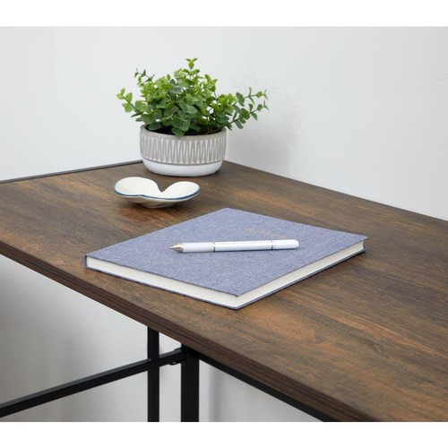 Flipshelf Foldable Desk 19.25"x40"x29" Woodgrain Composite Workstation Portable - Picture 4 of 4