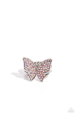 Paparazzi ~ High Time PINK IRIDESCENT  Butterfly Ring ~ NEW RELEASE 2023 