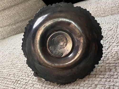 1890s WILCOX SILVER PLATE CO MERIDEN CONN MINIATURE CANDLESTICK HOLDER 1 3/4" - 第 6/8 張圖片