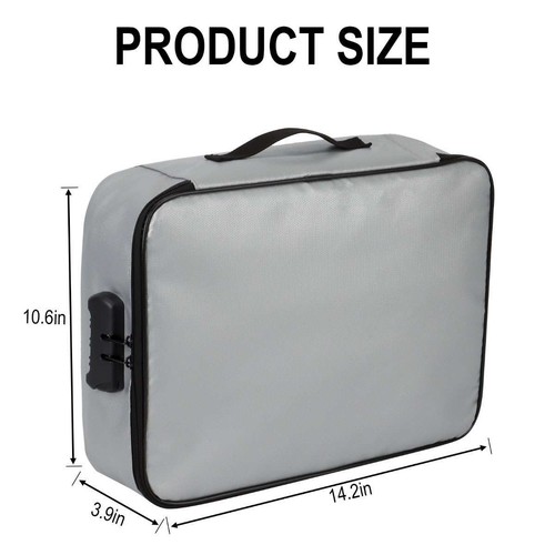 2000℉ Fire Proof money Bag Fireproof Document Pouch Waterproof Safe Cash US - Picture 5 of 12