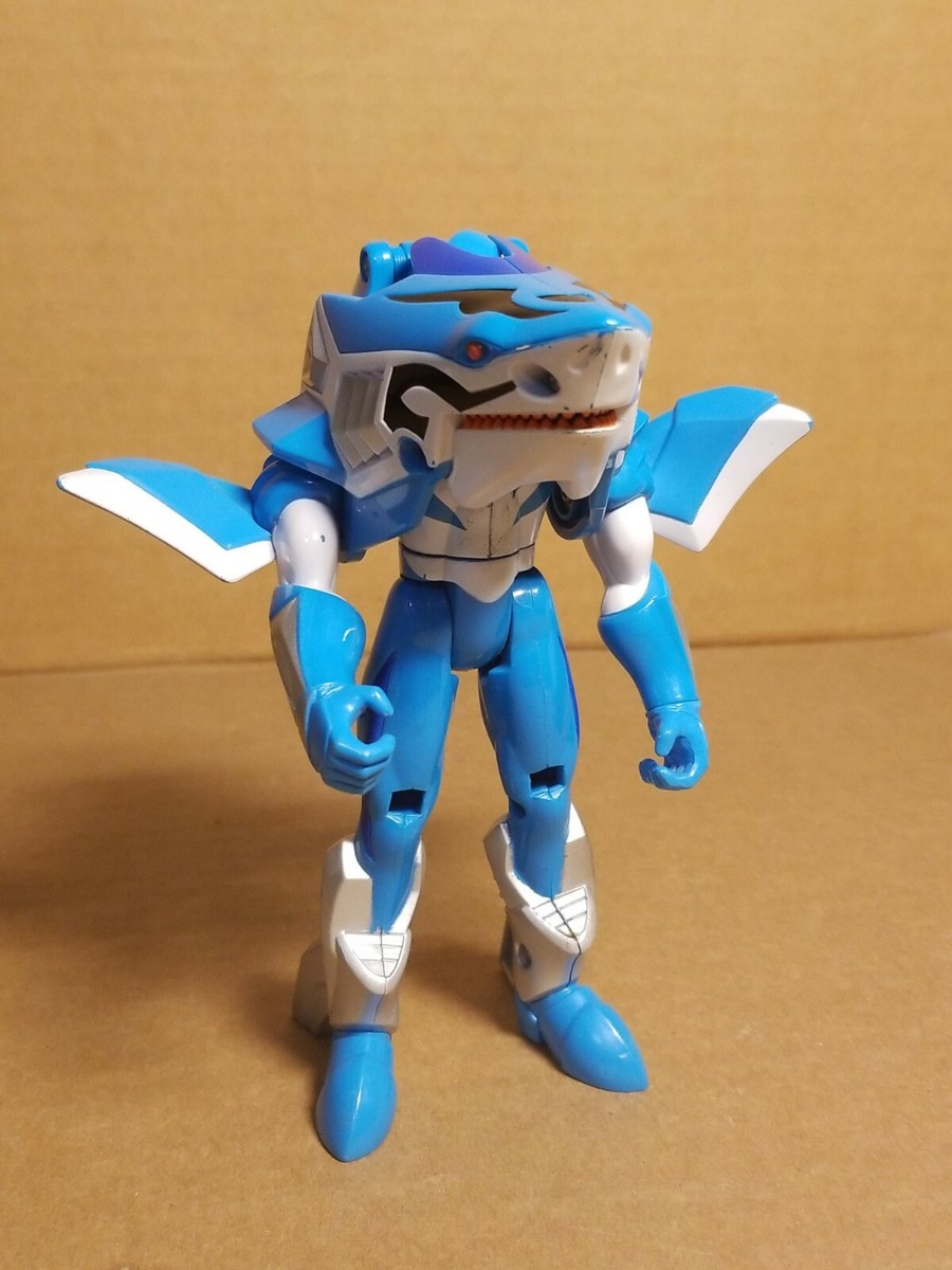 RARE 2008 Jungle Fury Power Rangers Jungle Master Blue Shark