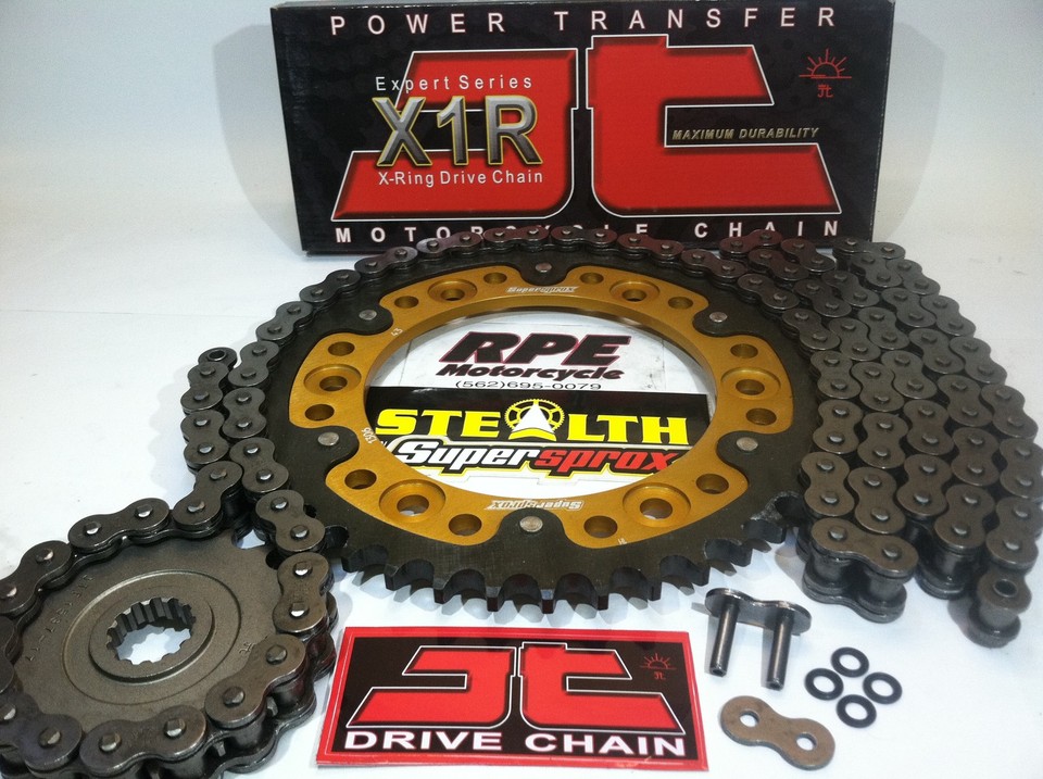 Kit De Cadena Y Piñones (520SRO6) Para Kawasaki KLR650 1990-2011 – Marcas JT Y EK