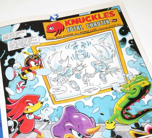 1995 SONIC THE COMIC FLEETWAY ISSUE 55 KID CHAMELEON, SPARKSTER CHAOTIX STC SEGA - Picture 5 of 8
