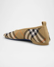 100% AUTH NEW WOMEN BURBERRY BABY CHECK BALLERINA BALLET FLATS EU 37.5/US 7.5 — photo 3
