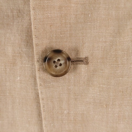 Jos A Bank Sakko M beige hellbraun 100% Leinen Hopsack Blazer 1905 1/4 gefüttert 40R NEU - Bild 6 von 18
