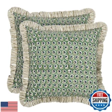 Ridhi Modern Farmhouse Pillow Covers Decorative Cotton Throw Pillow Covers Se