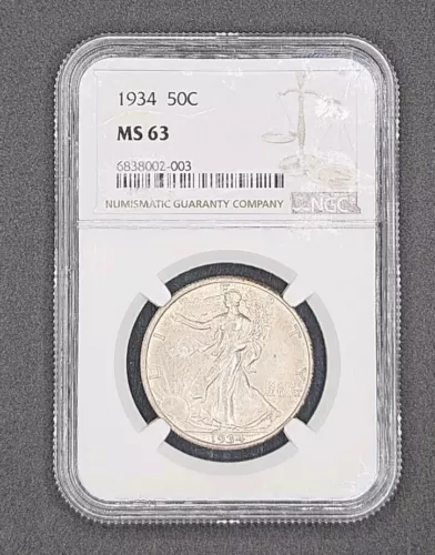 1934 Walking Liberty Half Dollar | NGC MS63