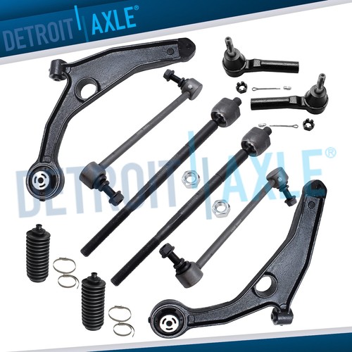 Front Control Arm Ball Joint Tie Rod And Sway Bar Link Kit 12 Piece Compatible 2009 2020 Dodge Journey 2010 2011 2012 2013 2014 2015 2016 2017 2018 2019