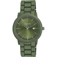Kahuna Men's Quartz Watch With Green Dial Analogue Display And Green Bracelet Kahuna Men's Quartz Watch With Green Dial Analogue Display And Green Bracelet