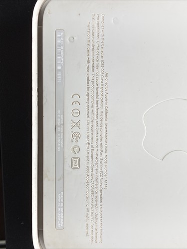 Apple Wireless A1143 AirPort Express WiFi Router Base Station Extreme Untested - Picture 9 of 11