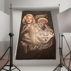 Marilyn Monroe Diamonds Are Forever Skeleton Tattoo Wood Art Frame