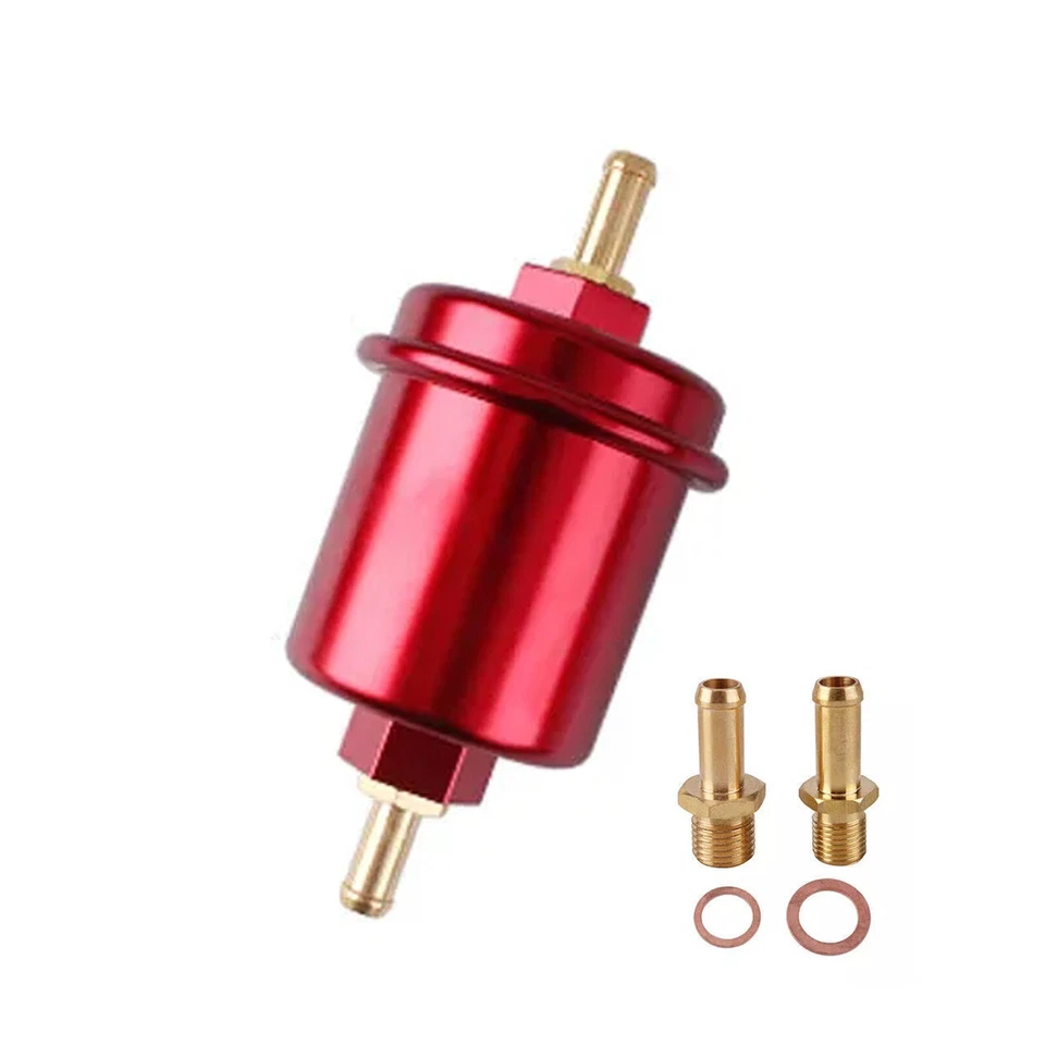 Filtro de combustible de gasolina de alto rendimiento rojo para Honda Civic Acura Integra 1,5 L-1,8 L Foto 4 de 4