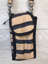 Vintage Sonnia Rykiel Paris Rayon Striped Tan Crossbody/wast Mini Bag