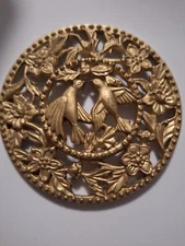 Potpourri Jar/Bowl Metal Lid 3.5" x 3.5” Bird Decor 