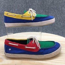 Sperry Top Sider Boat Shoes Youth 6 M Tuck Multicolor Canvas Lace Up Comfort
