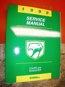 Roadster shop manuals