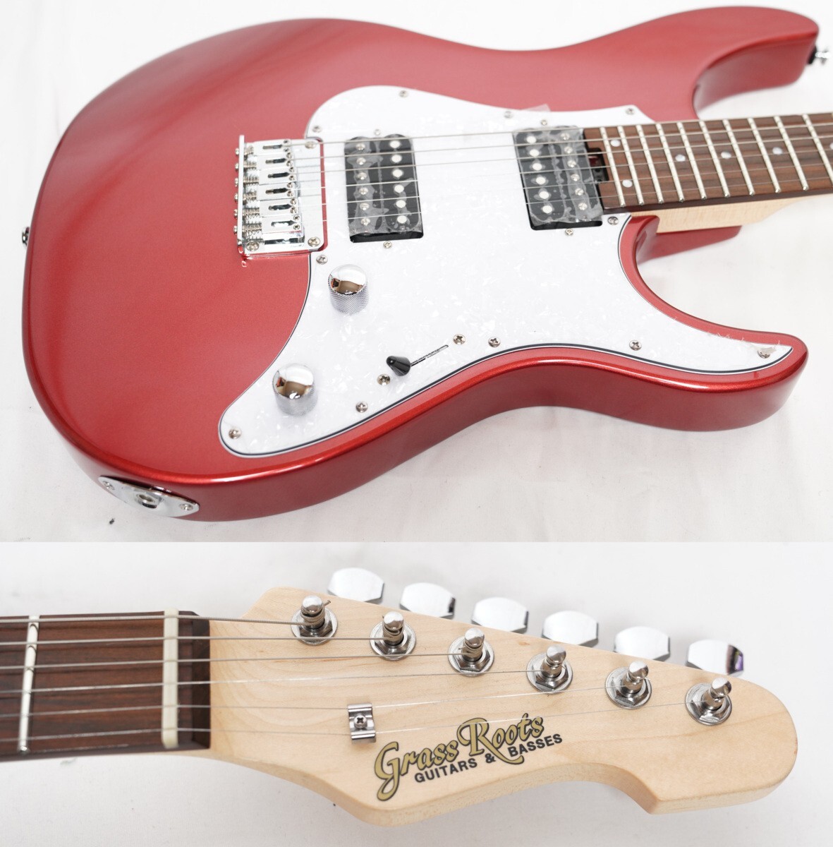 Grass Roots by ESP G-SN-45DX Snapper Metallic Red Electric Grass Roots by ESP G-SN-45DX Snapper Metallic Red Electric