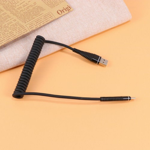 Phone Charger Cord Coil Spring Charger Cable Useful - Photo 19 sur 23