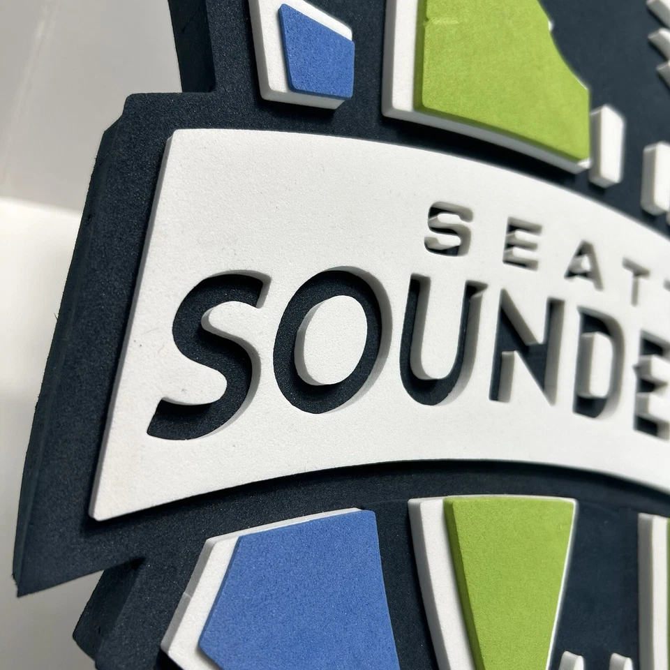 MLS Seattle Sounders FC 3D Fan Foam Logo Holding Wall Sign Made in USA - Image 4 of 4