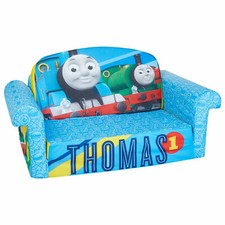 Marshmallow Furniture 2-in-1 Flip Open Couch Bed Kid's, Thomas Train COVER ONLY 