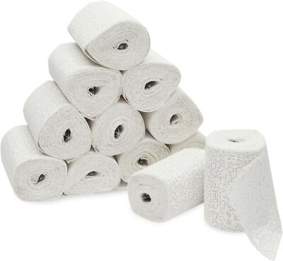 Bright Creations Plaster Cloth Rolls Plaster of Paris Bandages & Gauze for Scu