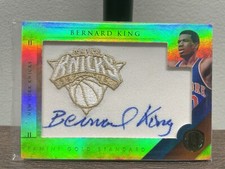 2010-11 Panini Gold Standard - Gold NBA Team Logo Patch Signatures #8 Bernard...