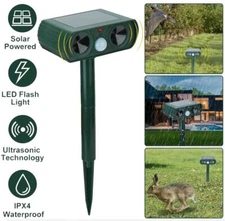 Garden Anti-Disturbance Solar PIR Ultrasonic Sensor Animal Repellent Cat And Dog