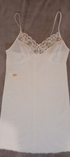 ladies Vintage full slip petticoat Nightie St Michael M&S Size Uk 12  White Nwt 