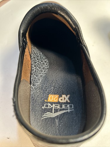 Womens 10, EU 41 Dansko XP 2.0 Brown Floral Tooled Leather Women's Heeled Clogs - Picture 9 of 14