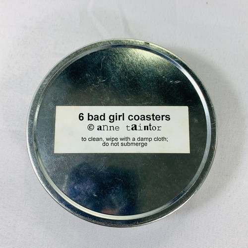Anne Taintor 6 Coaster Set “Bad Girl” Funny Vintage - Picture 6 of 6