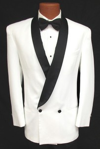 white dinner jacket black lapel