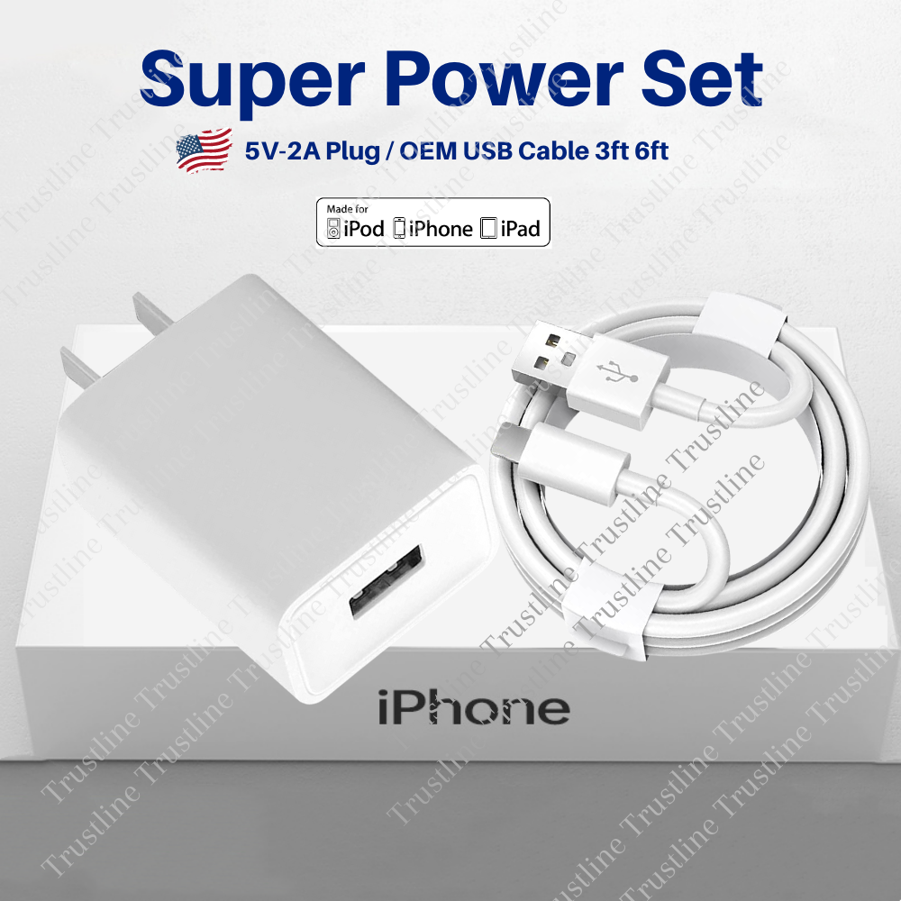 Original Charger Adapter Iphone Charger Watt USB Fast Charger Wall