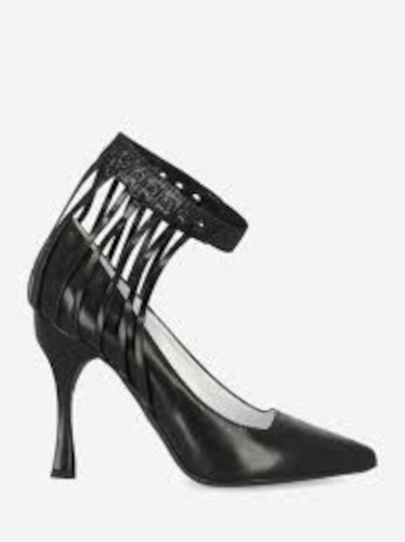 Missoni Neu ohne Karton 811 $ Käfig spitz zulaufende Pumps mit Knöchelriemen schwarz Größe 39 8 - Bild 2 von 10