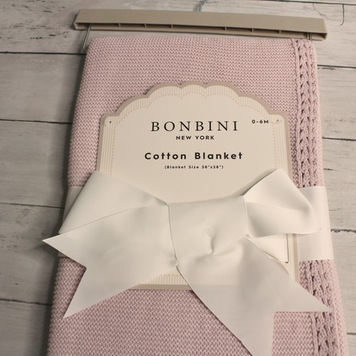 Bonbini Baby Crib Blanket 38 x 28 in 100% Cotton Knitted - Picture 4 of 6