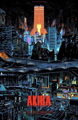 AA0159 Akira Film By Katsuhiro Otomo 1988 Anime Movie Poster 11x17