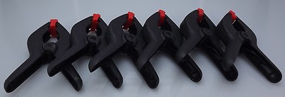6-6'' QUICK GRIP HANDI-CLAMP 1-1/2'' 38MM OPENING, BRAND NEW SIX PIECE SET