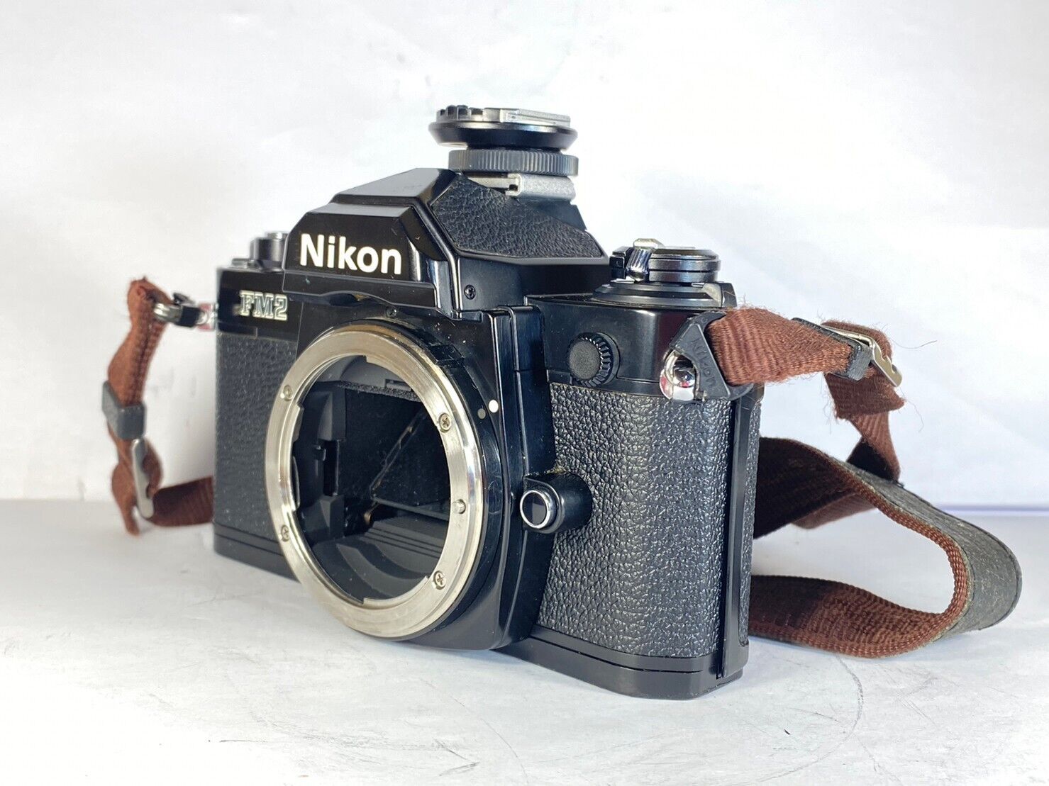 [Exc+5] Nikon New FM2 FM2N Black Body SLR 35mm Film Camera w/ AS-6 from  JAPAN