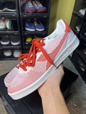 Size 9.5 - Diadora Lowtop Red White